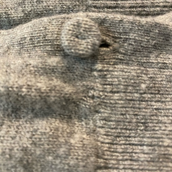 ERC Theory Women’s Long Grey Cashmere Sweater Vest with Pockets Size M - Picture 5 of 8